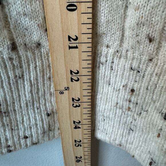 Madewell Donegal Bowden Henley Sweater Coziest Yarn Ivory Preppy Wool Blend S - Picture 3 of 6